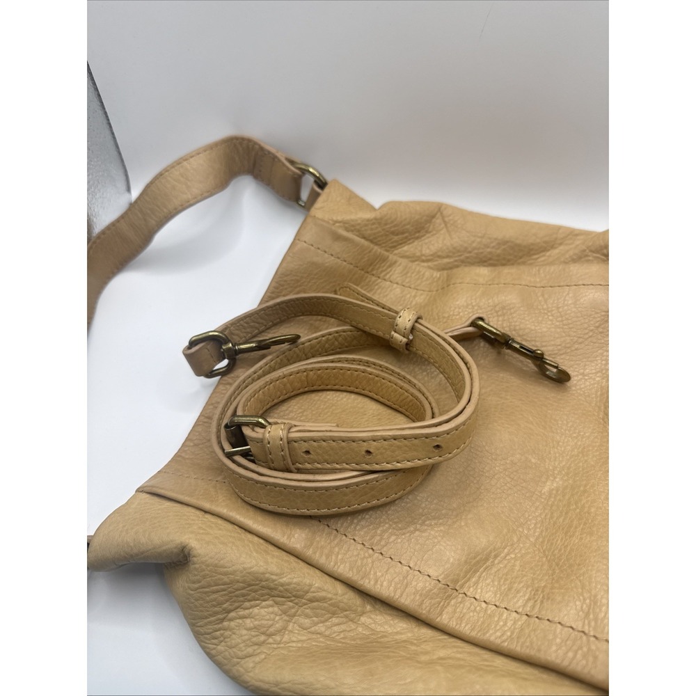 American Leather Co. Easton Hobo Bag Tan Leather Handbag Purse Shoulder Bag P-2 - Picture 9 of 9